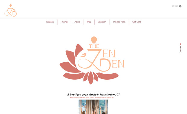 Zen Den: Wix Website for a new Yoga Studio with Wix Bookings, Forms, Member Area.