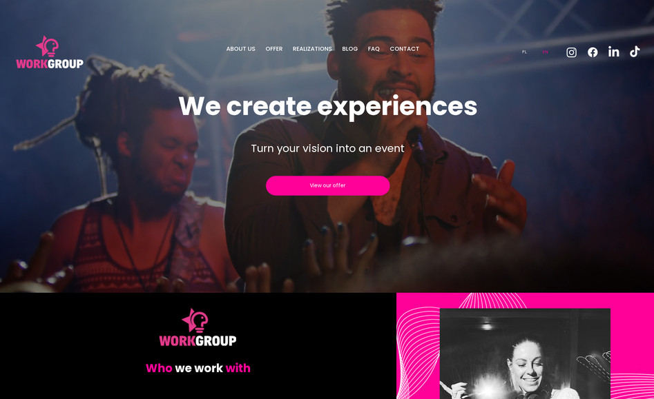 Work Group Events : Website Design, SEO 