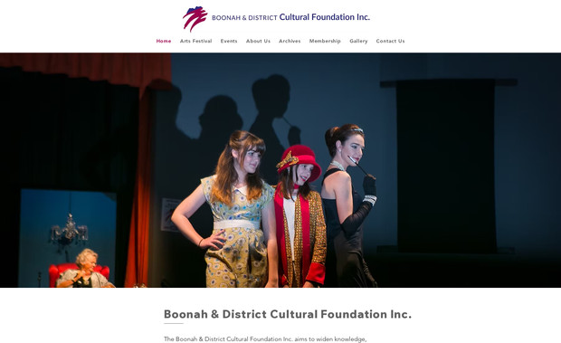 Boonah Cultural: New website for a community organisation