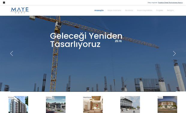 Maye Yapı: Construction Company Website
