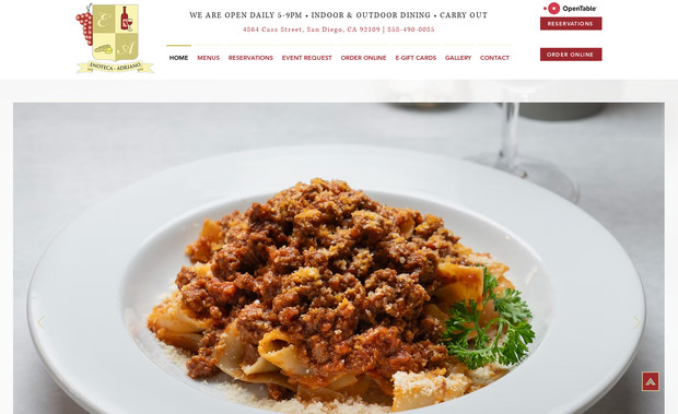 Enoteca Adriano: WiX Wizards specializes in creating unique digital experiences tailored to the essence of your business. In our collaboration with Enoteca Adriano, we focused on highlighting the enchanting ambiance and exquisite Italian flavors that define this quaint eatery. Our design not only reflects the authentic cuisine but is also optimized for driving reservations and inspiring group gatherings. Let us help you showcase your own neighborhood gem with a website that speaks volumes about your offerings.