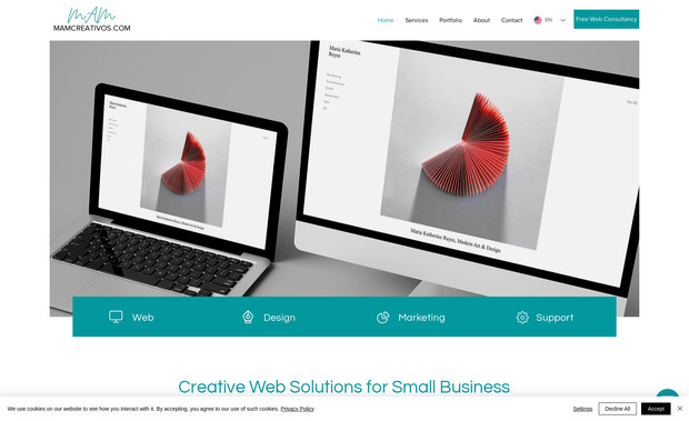 MAMCREATIVOS: Wix website design