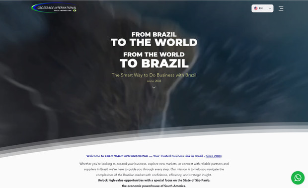 Crostrade International: Desenvolvimento do site com sistema administrativo para atualização de projetos, fornecedores e manutenção de propostas de forma dinâmica através da plataforma.