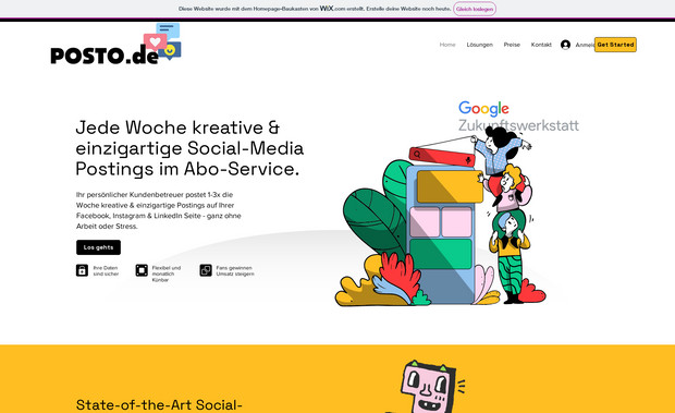 Posting: Ihr persönlicher Kundenbetreuer postet 1-3x die Woche kreative & einzigartige Postings auf Ihrer Facebook, Instagram & LinkedIn Seite - ganz ohne Arbeit oder Stress.