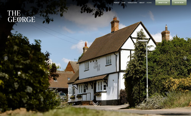 The George Inn: New owners of The George wanted a fresh site design with full control over the content, e.g. manage events, change menus, tweak copy and add images to the galleries. 
We were supplied with awesome professional images that really make the pages sing. A lovely project to showcase to our growing pub community.