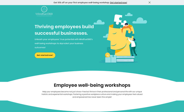 Mindfuel360: This is a Mental Wellbeing Service Website offering different workshops. We have created the website on Wix Editor and is now functional since more than 2 years. 