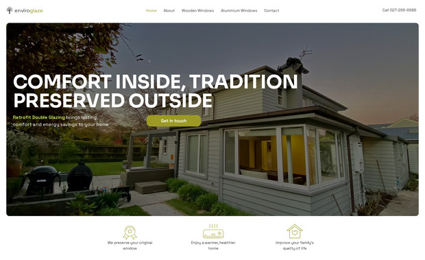Enviroglaze Retrofit Double Glazing: We are excited to share that we recently developed a website for a client based in New Zealand.

The project was designed to:

 - Strengthen the client’s professional authority and digital presence
 - Integrate seamlessly with social media channels
 - Highlight online courses and services with clear calls to action
 - Ensure a responsive design for both desktop and mobile users
 - Optimize SEO with meta tags, structured content, and Google indexing tools