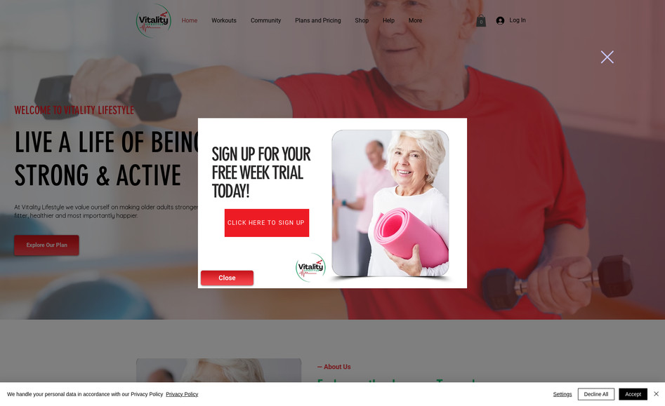 Vitality Lifestyle: I was responsible for the complete design and layout of the website, ensuring a modern, user-friendly, and responsive interface tailored to the client's brand and objectives. In addition to the visual structure, I also created all website content — crafting clear, engaging, and SEO-friendly copy to effectively communicate the client’s message and services. Beyond the design and content work, I assisted in connecting the domain and setting up a professional business email, ensuring the entire online presence was fully functional and seamlessly launched.