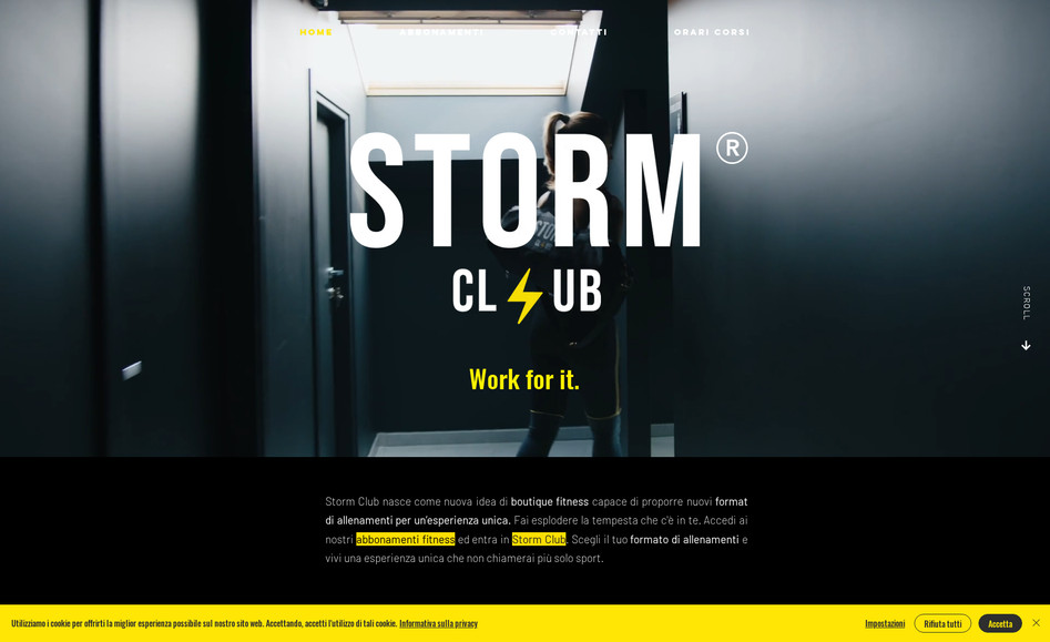 Storm Club Monza: Ottimizzazione SEO Design e mobile