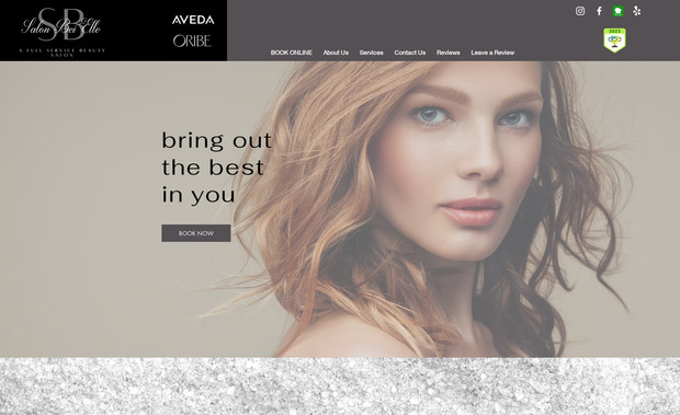 SalonBeiElle: Salon website for a full service beauty salon in Willis, TX