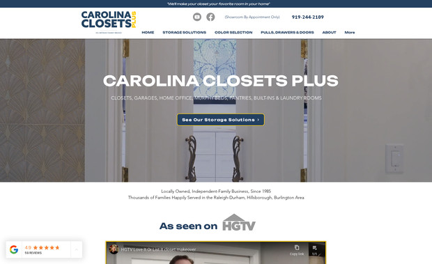 Carolina Closets: North Carolina home storage company
