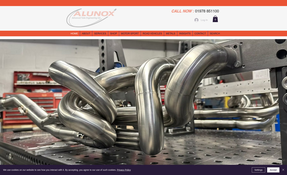 Alunox: Award-winning global manufacturer and supplier of bespoke exhaust systems, complete with an integrated online store.

The project also included the development and implementation of a full sales and marketing strategy, with a strong emphasis on content marketing and SEO to drive traffic and conversions.
