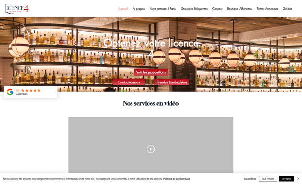 Licence 4: Création d’un site vitrine e-commerce pour la référence en distribution de boissons alcoolisées.
Nous avons accompagné Licence 4 dans la refonte complète de son site, avec un objectif clair : moderniser l’image de marque tout en optimisant la conversion. De la charte graphique au tunnel de commande, tout a été pensé pour offrir une expérience utilisateur fluide et renforcer la crédibilité de l’entreprise dans un secteur réglementé.

✅ Ce que nous avons réalisé :
	•	Design visuel moderne, premium et conforme aux contraintes légales du secteur
	•	Intégration e-commerce (catalogue produits, panier, fiches détaillées)
	•	SEO complet (recherches de mots-clés, optimisation technique et contenu ciblé)
	•	Création des pages légales et RGPD, avec gestion de l’âge (pop-up de vérification)
	•	Responsive design et amélioration des performances de chargement

📈 Résultat : une plateforme professionnelle qui combine esthétique, ergonomie et performance, avec une augmentation significative du temps passé sur le site et des conversions dès les premières semaines post-lancement.