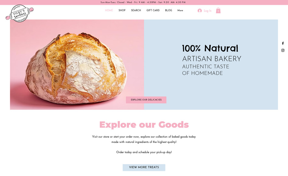 Vicky's Sweetness: Vicky's Sweetness is a cottage bakery that serves the local community with a number of freshly baked goods that use whole ingredients. 