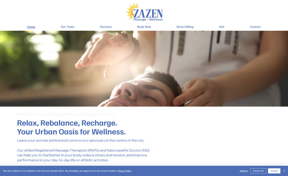 Zazen Massage: Webdesign & SEO