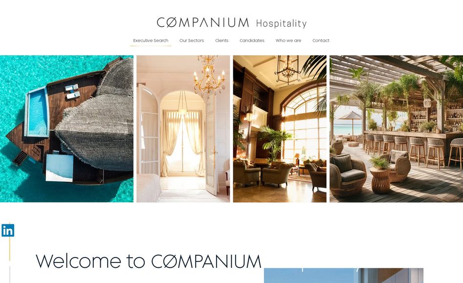 Companium Hospitality: Refonte complète du site du cabinet de recrutement Companium Hospitality + migration sur la plateforme wix Studio