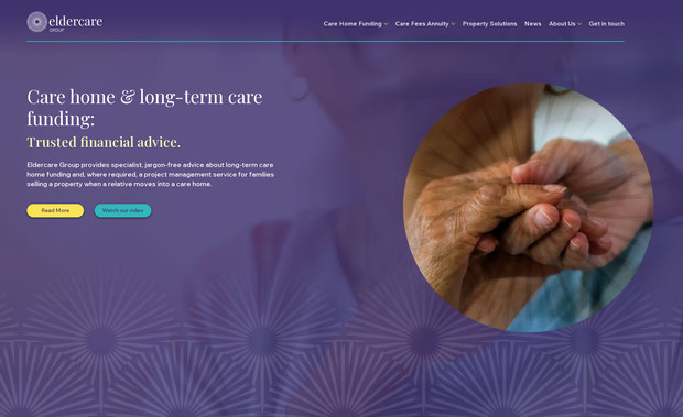 Eldercare Group: The client had a six year old broken website that wasn't displaying correctly in Google searches. Maintaining the brand that was created by our agency, we built a new site complete with CMS functionality that allows Eldercare to manage their content in-house.

This was their feedback after the project was completed...

Saffron Creative Solutions have always taken the time to understand our very niche service and the end result is a website that stands heads and shoulders above the competition (if I do say so myself!).  Really pleased with the service and great to have Paul on the team when needed.
Nicky Cave, Managing Director