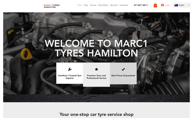 Marc1 Tyres Hamilton: I designed and developed the Wix website for Marc1 Tyres Hamilton (official site)
, a trusted tyre and wheel service business in Hamilton. This project involved structuring clear service pages, integrating online booking functionality, creating intuitive navigation, and applying on-page SEO to help potential customers find tyre replacement, wheel alignment, balancing and related services more easily in local search. Built with mobile responsiveness and simple content editing in mind, the site lets the Marc1 team update products and service info without needing technical support, giving them a stronger online presence and more leads from search traffic.