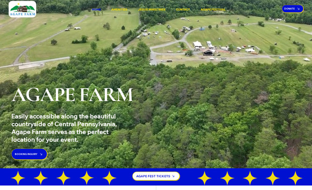 Agape Farm: Top-notch Wix Studio website.  Fully responsive.