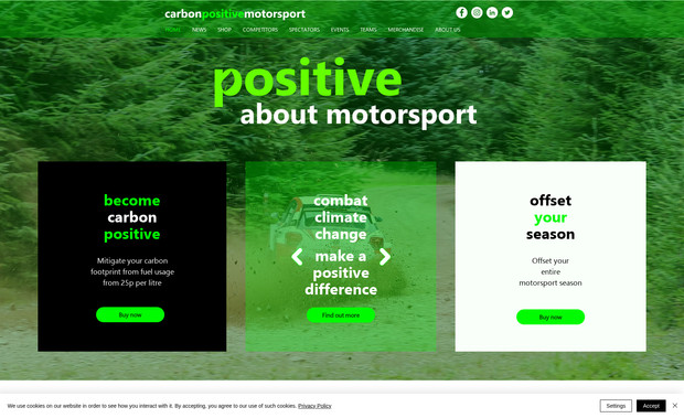 Carbon Positive: Built completely from scratch for this Carbon Offsetting company.