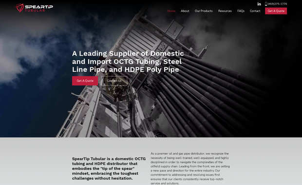 Speartip Tubular: Logo, Branding, and Website