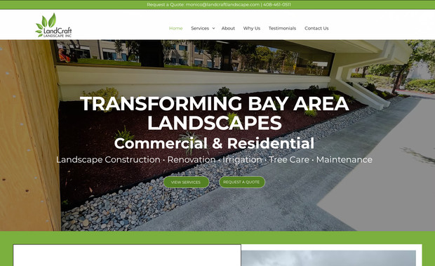 LandCraft Landscape.: Website migration and redesign.