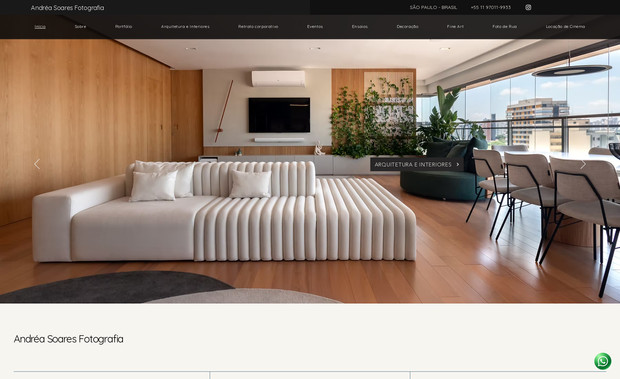 Andrea Soares: Desenvolvimento de site