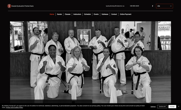 Hanshi Roman Dojo: Refonte complète du site Hanshi Roman Dojo. Ajout d'une version anglaise comme langue principale et française comme langue secondaire. 