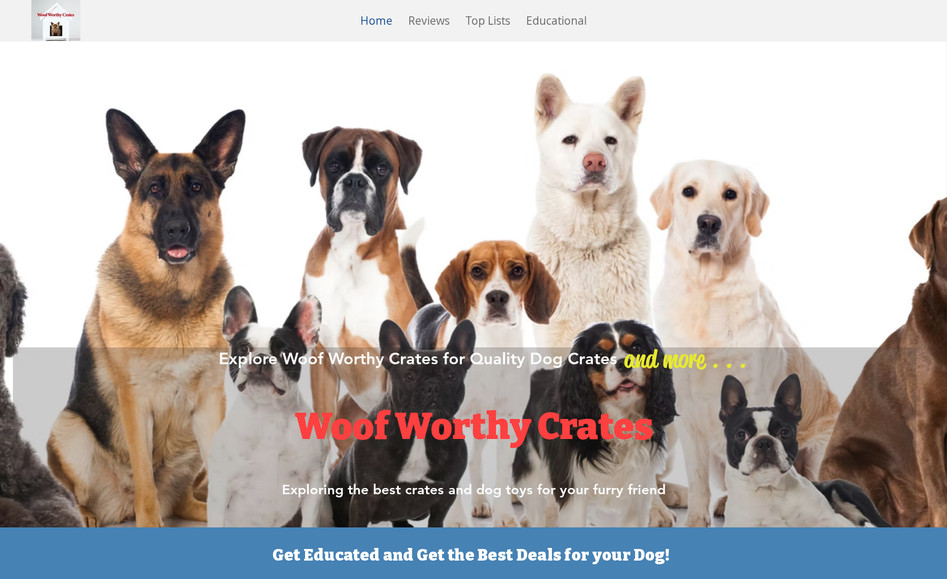 Woof Worthy Crates: 