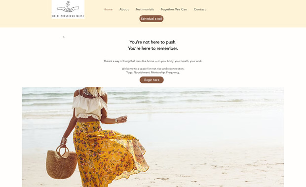 Hiedi P Wiese Coach: Designed and developed a professional website for a life coach.