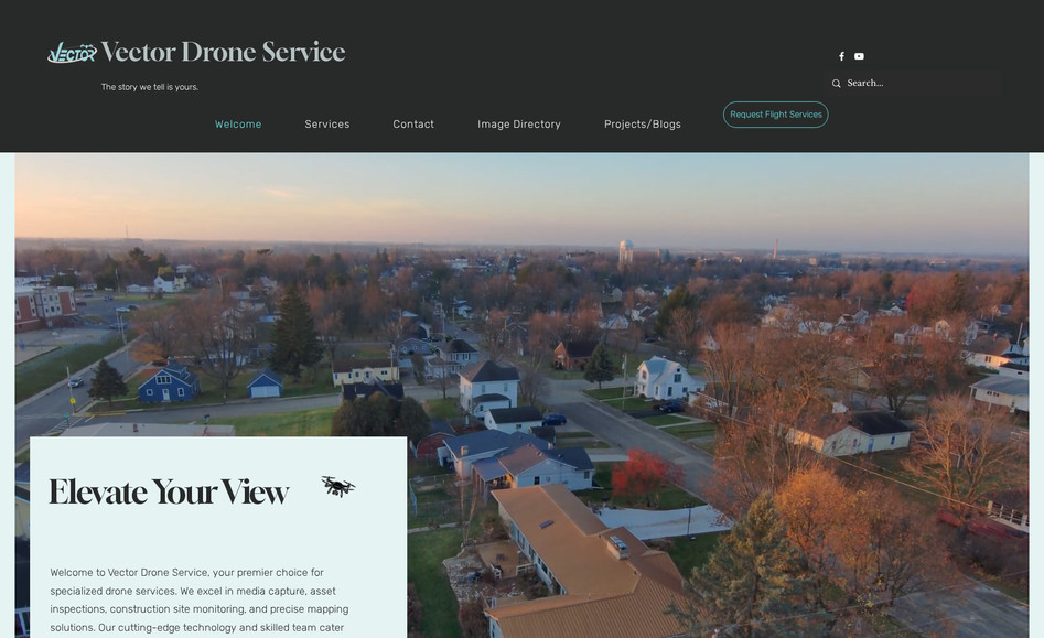 Vector Drone Service: Migrate and redesign website