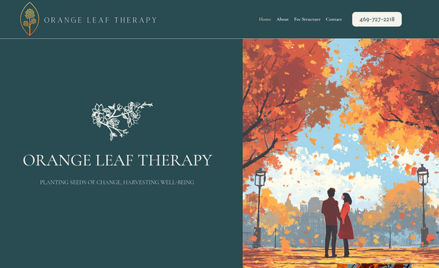 Orange Leaf Therapy: Very simple website we threw together. Not currently doing seo as they are at capacity.