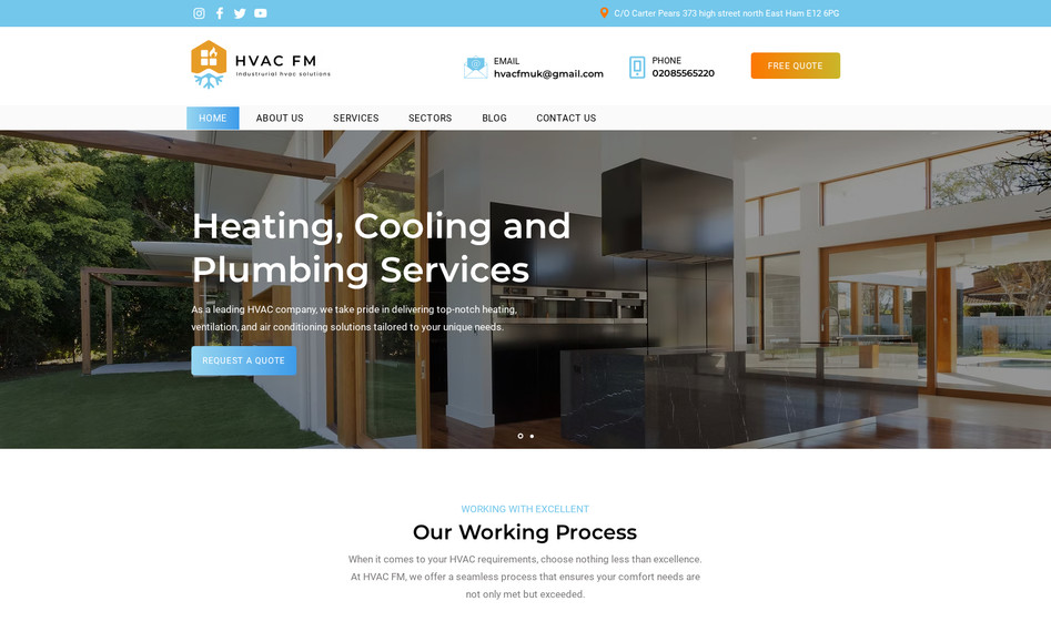 HVAC Swift: I designed HVAC Swift's website, capturing their personalized HVAC solutions with a user-friendly interface that mirrors their expertise in heating, ventilation, and air conditioning services.