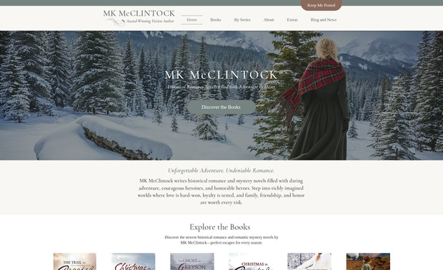 Author MK McClintock: Award-winning author MK McClintock writes historical romantic fiction, including the Montana Gallagher series, British Agent series, Crooked Creek series, and McKenzie Sisters Mystery series.