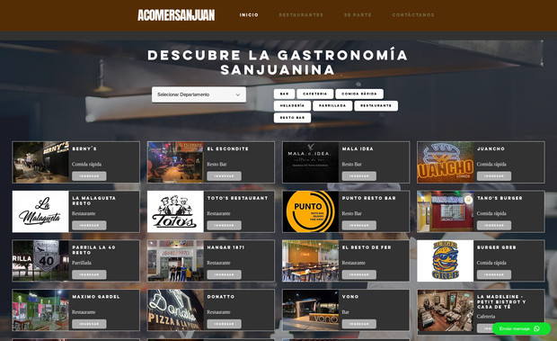 acomersanjuan: Desarrollo de Website + SEO 