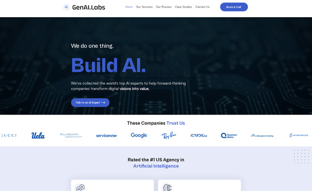 GenAI Labs: This is my client Ethan website.I designed the site on Figma first and then developed it on Wix, adding animations to enhance the user experience.