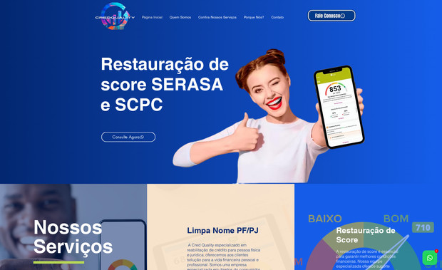 Cred Quality: Desenvolvimento de Website