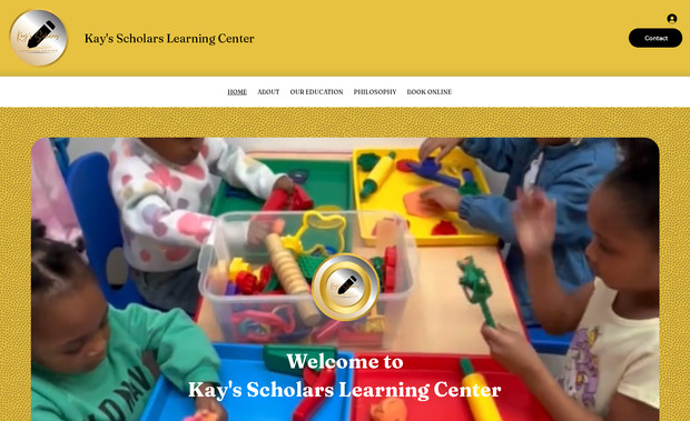Kay's Learning Ctr: I designed the custom logo and designed the website for Kay's Scholars Learning Center. 