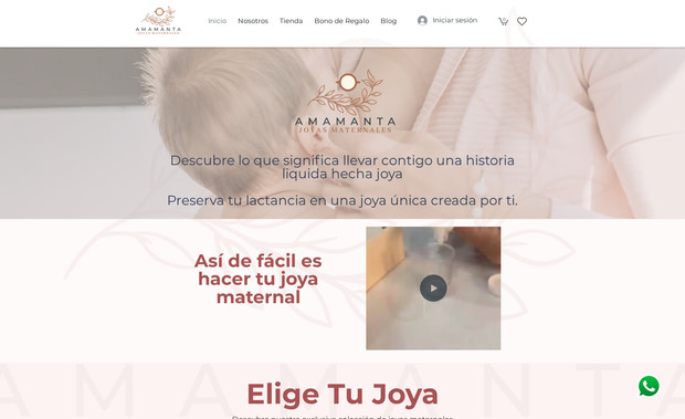 Amamanta Joyas : Tienda Online de venta de productos elaborados a base de leche materna
