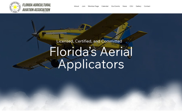Florida Aviation Agricultural Association: An intuitive and user-friendly organizational website designed for seamless membership management. It features dedicated spaces for newsletters, community updates, and engaging member interactions, ensuring a connected and informed audience.