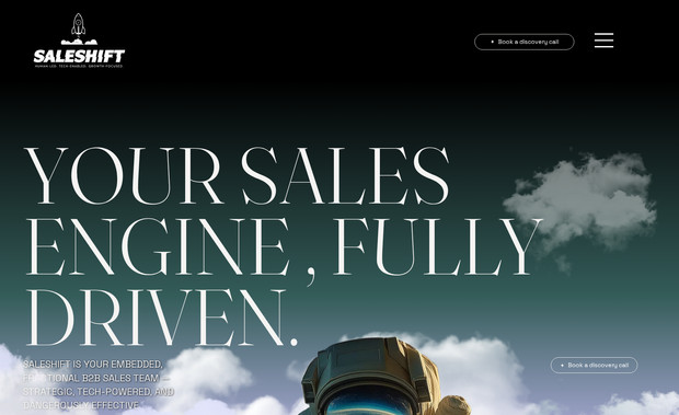 Saleshift: Saleshift is your embedded, fractional B2B sales team — strategic, tech-powered, and dangerously effective.

Saleshift is your embedded, fractional B2B sales team — strategic, tech-powered, and dangerously effective.



