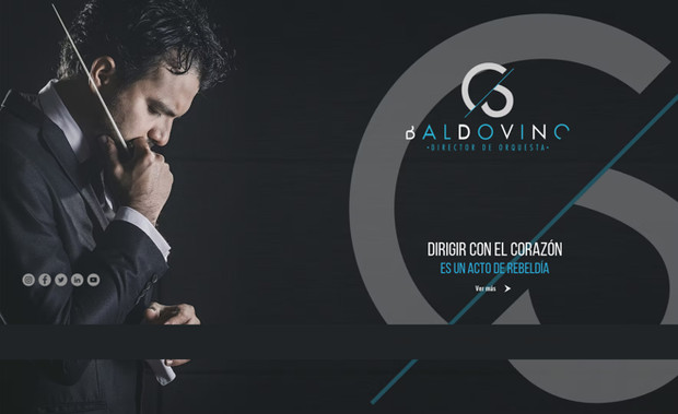 Cesar Baldovino: La página web de César Baldovino, director de orquesta en Colombia, tiene un enfoque artístico y profesional. Presenta una estética minimalista con imágenes de alta calidad y un mensaje motivador sobre dirigir con el corazón. La navegación es clara y directa, con secciones que brindan información sobre su trayectoria y filosofía musical. El desarrollo se centra en destacar sus servicios y logros, ofreciendo una experiencia visual impactante y fácil de explorar. 