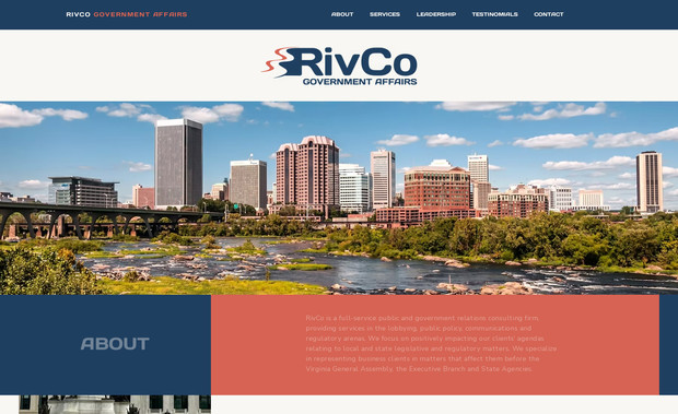 RivCo: The Challenge:
RivCo, a new consulting venture, needed to establish a credible and professional digital presence from the ground up. This involved creating a distinctive brand identity that conveyed trust and expertise, alongside building an accessible and informative website to introduce their services, attract potential clients, and serve as a central hub for their business.

Our Approach & Solution:
We partnered with RivCo to craft a complete brand and web solution, ensuring a cohesive and impactful launch.

Strategic Brand Identity & Logo Design: We began with an in-depth discovery process to understand RivCo's core values, target audience, and the unique challenges their consulting services address.

From these insights, we developed a powerful and professional brand identity, including a memorable logo that visually communicates their commitment to guidance and solutions.

A sophisticated color palette and a clear typography system were established, forming the visual language for all brand communications.

Wix Editor Website Design & Development: Utilizing the intuitive and robust Wix Editor, we designed and developed RivCo's entire website, creating a clean, professional, and easy-to-navigate online platform.

The site architecture was carefully planned to showcase their consulting services, highlight their expertise, and provide clear pathways for client engagement.

The new brand identity was seamlessly integrated throughout the website, ensuring a consistent and authoritative online presence.

Client-Focused Functionality & Discoverability: The website was equipped with essential features, including detailed service descriptions, contact forms, and client resource sections, all designed to inform and convert.

The Result:
RivCo launched with a strong, professional brand identity and a fully functional Wix Editor website that effectively communicates their expertise. This comprehensive digital presence provides a solid foundation for their business growth, enabling them to confidently reach and engage with their target clientele.