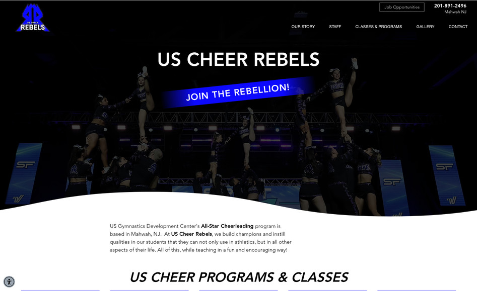 US Cheer Rebels: Sports - Redesign, migrate, support
