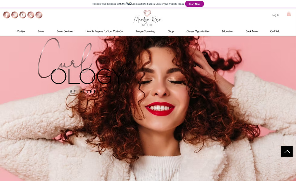 curlologybymarilyn: Website management and custom built features + application of eCommerce features and social media shop designs.