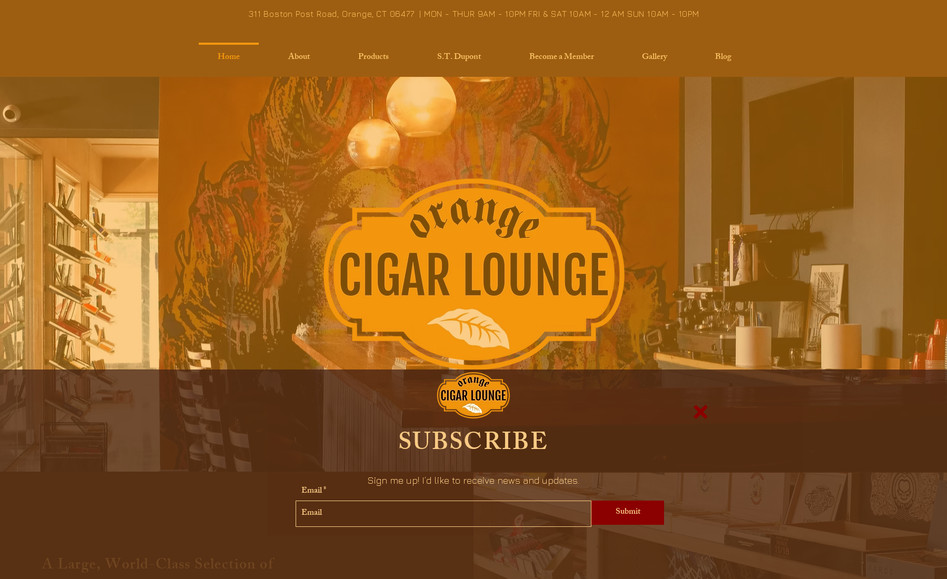 Orange Cigar & More: Fully Designed by Santos Torres Inc. We also completed all SEO writing and designed the logo.