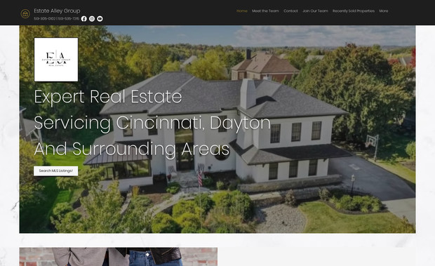  Estate Alley Group: The Glaeser Group designed Estate Alley Group’s website to reflect the expertise, craftsmanship, and vision behind John and Heather Alley’s real estate business. More than just a place to list properties, the site serves as a showcase for their full-scale renovations, taking visitors through before-and-after transformations that highlight their ability to turn houses into dream homes.

With a sleek, modern design that mirrors their approach to real estate, the site is built for easy navigation, client engagement, and business growth. Whether it’s buying, selling, or renovating, Estate Alley Group’s online presence now works as hard as they do.