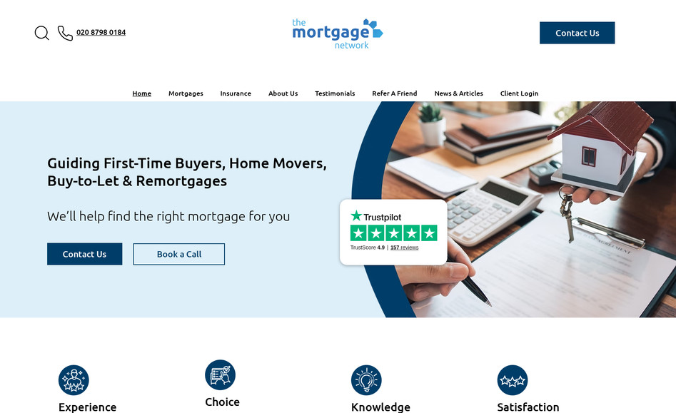 The Mortgage Network: Full Website Design & Build

