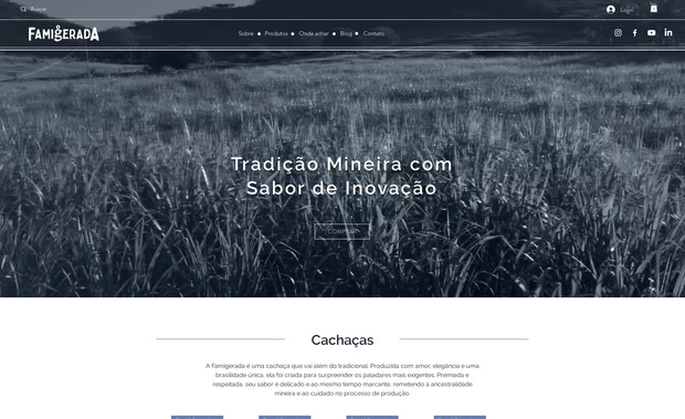 Famigerada: Web Design e loja virtual