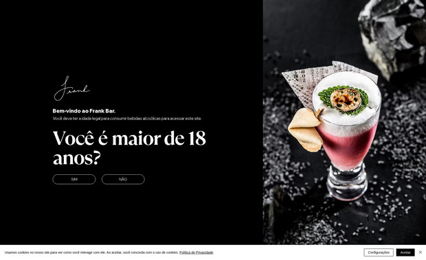 Frank Bar: For the Frank Bar project, we developed a stylish and functional website to showcase the bar's unique atmosphere and offerings. The project included the following key components:

- Custom Design: Created a sleek and modern design that captures the ambiance and style of Frank Bar.
- Menu Pages: Developed detailed pages showcasing the bar’s menu, including cocktails, drinks, and food options.
- Event Integration: Included an events section to inform visitors about upcoming events, special nights, and promotions.
- SEO Optimization: Enhanced the website’s SEO to improve search engine visibility and attract more patrons.
- Reservation System: Implemented an easy-to-use reservation system to allow customers to book tables directly through the website.
- Visual Content: Included high-quality images and videos to give visitors a glimpse of the bar's vibrant atmosphere.
- Mobile Optimization: Ensured the website is fully responsive and provides an excellent user experience across all devices, including smartphones and tablets.

This project successfully positioned Frank Bar as a premier nightlife destination, providing a strong digital platform to support their business growth and enhance customer engagement.